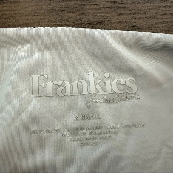 NWT Frankie’s Bikinis size XS Jetty High Waisted Bikini Bottom Python Gray New - Picture 5 of 5